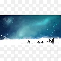 卡通雪景-空若网 卡通雪景-空若网