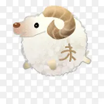 白色卡通小绵羊-空若网 白色卡通小绵羊-空若网