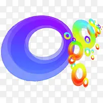 彩色圆圈装饰素材-空若网 彩色圆圈装饰素材-空若网