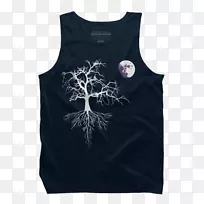 无袖T恤衫上衣桑椹-空若网 无袖T恤衫上衣桑椹-空若网