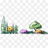 手绘水彩自然美景-空若网 手绘水彩自然美景-空若网