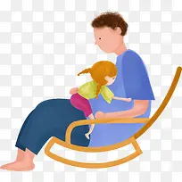 高清摄影活动卡通手绘父女-空若网 高清摄影活动卡通手绘父女-空若网