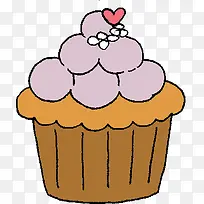 紫色美食爱心可口蛋糕-空若网 紫色美食爱心可口蛋糕-空若网