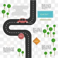 矢量手绘街道-空若网 矢量手绘街道-空若网