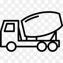 混凝土搅拌机图标-空若网 混凝土搅拌机图标-空若网