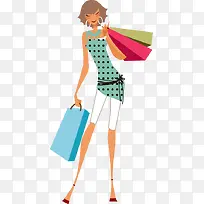 时尚购物女郎-空若网 时尚购物女郎-空若网