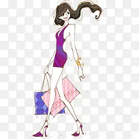 矢量时尚女郎-空若网 矢量时尚女郎-空若网