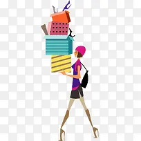 时尚购物女郎-空若网 时尚购物女郎-空若网