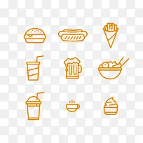 食品肯德基卡通小图标-空若网 食品肯德基卡通小图标-空若网