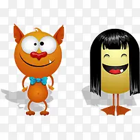 长发猫可爱怪兽-空若网 长发猫可爱怪兽-空若网