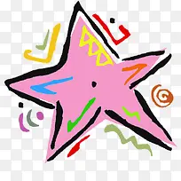 可爱手绘星星装饰-空若网 可爱手绘星星装饰-空若网