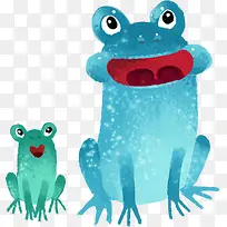 创意手绘彩色青蛙-空若网 创意手绘彩色青蛙-空若网