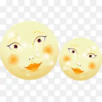 创意圆脸图案矢量图-空若网 创意圆脸图案矢量图-空若网