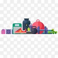 扁平化景色矢量图-空若网 扁平化景色矢量图-空若网