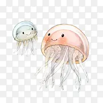 手绘水母-空若网 手绘水母-空若网