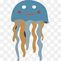 可爱卡通水母-空若网 可爱卡通水母-空若网