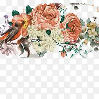 插画古典花-空若网 插画古典花-空若网