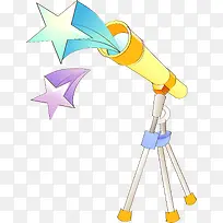 可爱卡通手绘望远镜-空若网 可爱卡通手绘望远镜-空若网