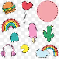 手绘卡通徽章包-空若网 手绘卡通徽章包-空若网