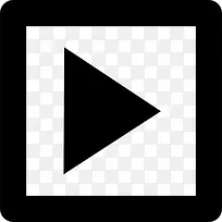 播放按钮变在一个方形图标-空若网 播放按钮变在一个方形图标-空若网