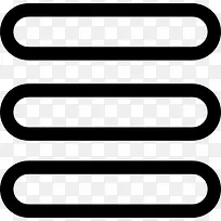 菜单按钮三线条勾勒图标-空若网 菜单按钮三线条勾勒图标-空若网