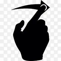 手指运动激活箭头图标-空若网 手指运动激活箭头图标-空若网