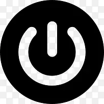 电源按钮的轮廓图标-空若网 电源按钮的轮廓图标-空若网