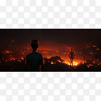 红色火光人物重生-空若网 红色火光人物重生-空若网