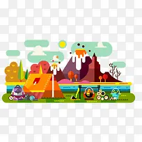 扁平化景观-空若网 扁平化景观-空若网