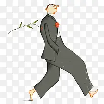 卡通西装男人-空若网 卡通西装男人-空若网