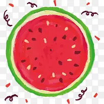 水彩西瓜水果-空若网 水彩西瓜水果-空若网
