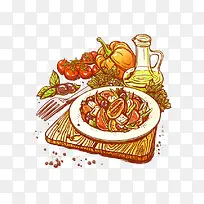 手绘食物-空若网 手绘食物-空若网