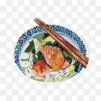 水彩食物-空若网 水彩食物-空若网