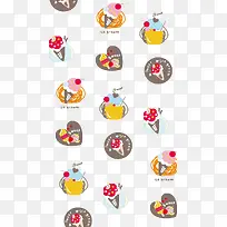 卡通食物底纹-空若网 卡通食物底纹-空若网