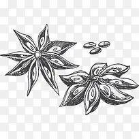 矢量手绘八角-空若网 矢量手绘八角-空若网