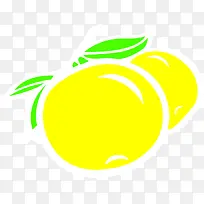 黄色卡通可爱水果-空若网 黄色卡通可爱水果-空若网
