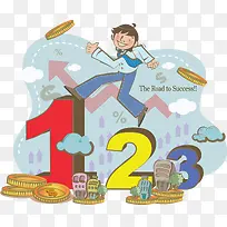 矢量卡通金融素材-空若网 矢量卡通金融素材-空若网