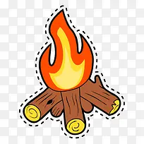 手绘火把-空若网 手绘火把-空若网