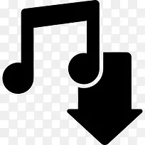 音乐下载按钮图标-空若网 音乐下载按钮图标-空若网