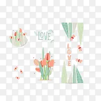 手绘卡通的郁金香-空若网 手绘卡通的郁金香-空若网