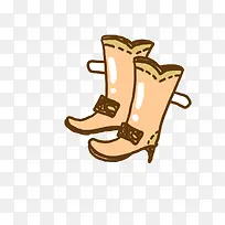 卡通手绘靴子-空若网 卡通手绘靴子-空若网