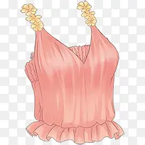 手绘粉色时尚服饰-空若网 手绘粉色时尚服饰-空若网