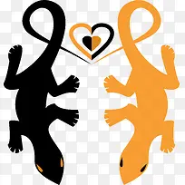 装饰矢量蜥蜴-空若网 装饰矢量蜥蜴-空若网