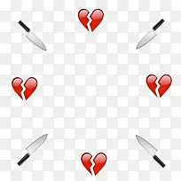 刀子心碎元素图-空若网 刀子心碎元素图-空若网