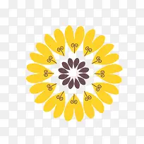 菊花式的图标对称-空若网 菊花式的图标对称-空若网