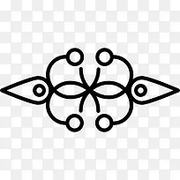 花艺设计双对称图标-空若网 花艺设计双对称图标-空若网