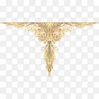 欧式对称金色矢量花纹-空若网 欧式对称金色矢量花纹-空若网