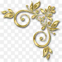 金色对称花边精美美丽-空若网 金色对称花边精美美丽-空若网