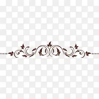 棕色对称花纹装饰-空若网 棕色对称花纹装饰-空若网