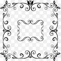 欧式对称黑色花纹-空若网 欧式对称黑色花纹-空若网